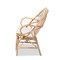 Baxton Studio Jayden Modern Bohemian White Fabric Upholstered and Natural Brown Finished Rattan Loveseat 205-12694 - alternate 5